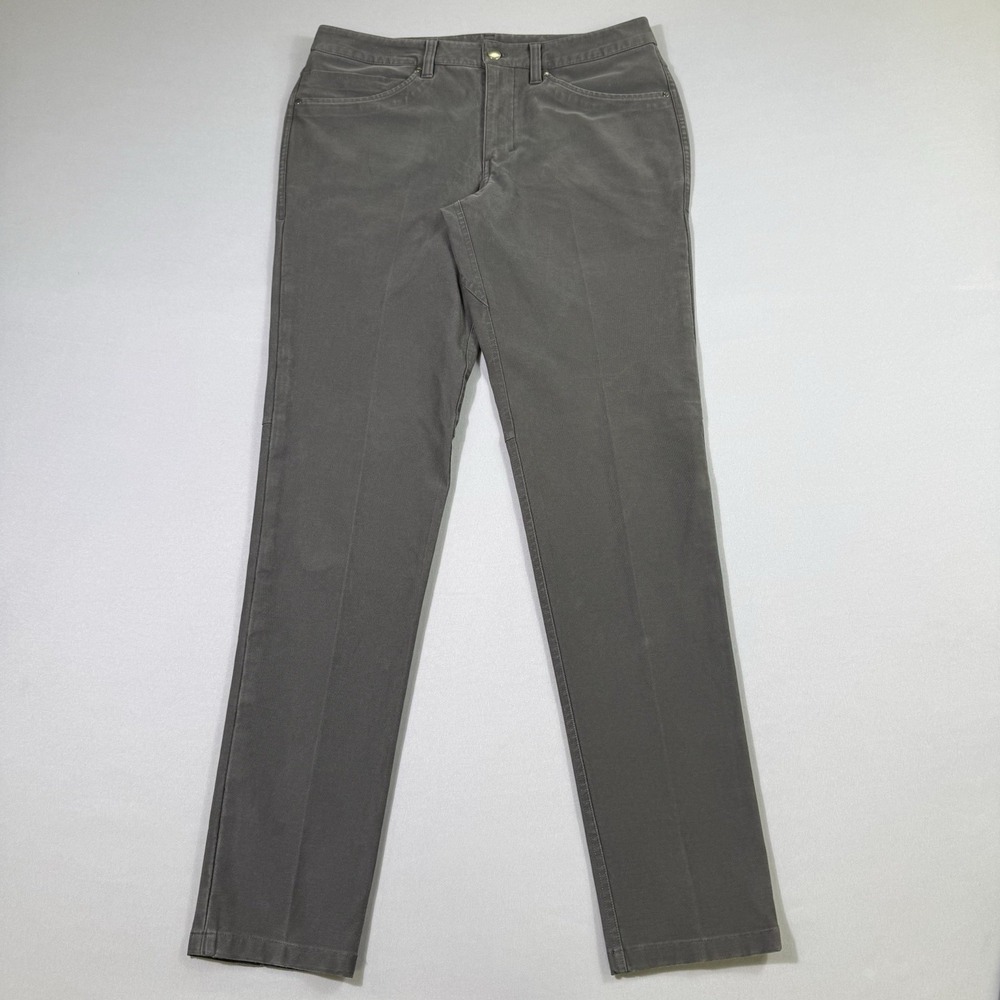 Lululemon ABC Pants Slim *Utilitech Mens 36x32 Gray Stretch Canvas Chino LM5ABOS